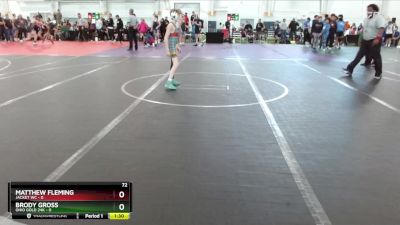 72 lbs Round 4 (10 Team) - Matthew Fleming, Jacket WC vs Brody Gross, Ohio Gold 24K