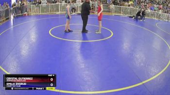 124 lbs Quarterfinal - Crystal Gutierrez, Hermiston Wrestling vs Emilia Ensrud, Canby Mat Club