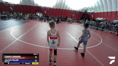 70 lbs Cons. Semi - Chance Primmer, Prairie Du Chien Wrestling Club vs Colton Miller, Brillian