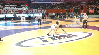 2A 120 lbs 3rd Place Match - Kannon Judycki, Elmhurst (IC Catholic) vs Jackson Marlett, Crystal Lake (Central)