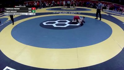 D2-106 lbs Champ. Round 1 - Justuce Fisher, Beaver Local vs Max Holley, Copley