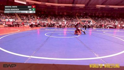 82 lbs Consi Of 16 #2 - Bristol White, Spartan Wrestling Fort Smith vs OLIVIA KUKOVICH, HURRICANE WRESTLING ACADEMY