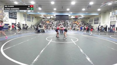 155 lbs Cons. Round 1 - Alyssa Guerrero, Patriot vs Nel Flores, San Bernardino