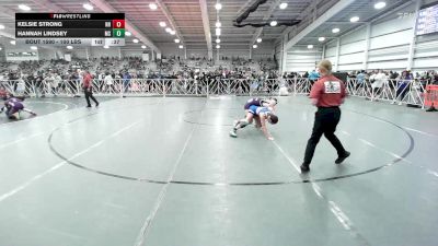 100 lbs Consi Of 32 #2 - Kelsie Strong, NH vs Hannah Lindsey, MS