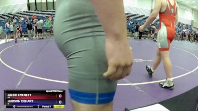 215 lbs Quarterfinal - Jacob Everett, MI vs Hudson DeHart, IL