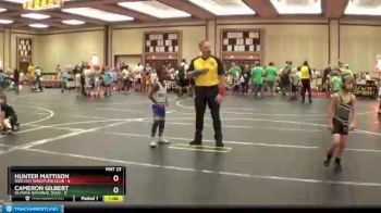 49 lbs Round 2 (6 Team) - Hunter Mattison, Ride Out Wrestling Club vs Cameron Gilbert, Olympia National Team