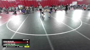 113 lbs Champ. Round 2 - Ryan Recklies, Elkhorn Wrestling Club vs Landynn Miller, Mauston Talons Wrestling Club