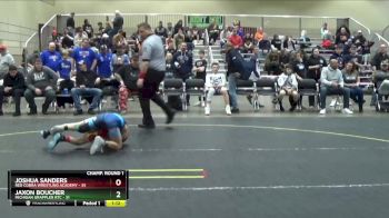 78 lbs Champ. Round 1 - Joshua Sanders, Red Cobra Wrestling Academy vs Jaxon Boucher, Michigan Grappler RTC