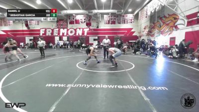 165 lbs Champ. Round 1 - Daniel Li, Valley Christian (San Jose) vs Sebastian Garcia, Junipero Serra