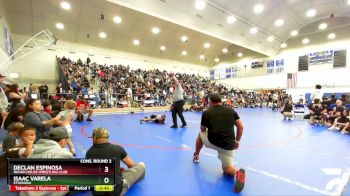 49 lbs Cons. Round 2 - Declan Espinosa, Rough House Wrestling Club vs Isaac Varela, Etiwanda