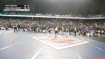 8A 132 lbs Semifinal - Colt Cambruzzi, Providence High School vs Abdul-Jamil Zaggout, West Forsyth High School