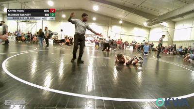 46 lbs Rr Rnd 2 - Kayne Felix, Keystone Kids Wrestling Club vs Jackson Tackett, Morris Wrestling Association