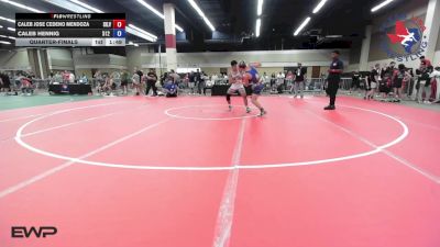 126 lbs Quarterfinal - Caleb Jose Cedeno Mendoza, Silverback Wrestling Fort Worth vs Caleb Hennig, 512 Outlaw Wrestling