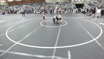 40 lbs Round Of 16 - Maddox Rodriguez, Red Wave WC vs Paige Tcherneshoff, Battle Mountain WC