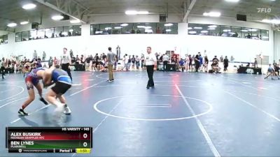 145 lbs Cons. Round 4 - Alex Buskirk, Michigan Grappler RTC vs Ben Lynes, Plainwell