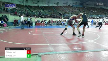 118 lbs Consi Of 32 #2 - Zack Flores, Lawton, MacArthur Ok vs Ben Payne, Checotah Matcats