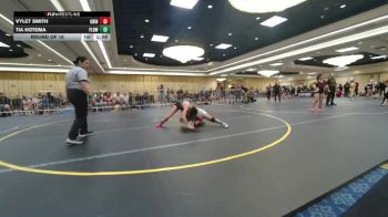 109 lbs Round Of 16 - Vylet Smith, Grindhouse WC vs Tia Hotema, Flow Academy HI