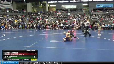 75 lbs Cons. Round 1 - Kasey Bartels, Ironhawk Wrestling Academy IA vs Jaycen Frost, Team Bosco