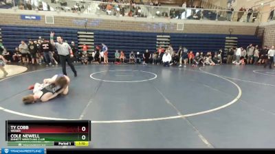 120/126 Quarterfinal - Cole Newell, Emmett Wrestling Club vs Ty Cobb, Weiser