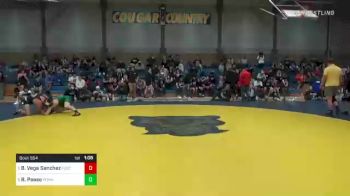 198 lbs Quarterfinal - Ben Vega Sanchez, Foothill-Palo Cedro vs Braden Pease, Poway