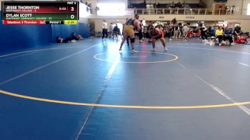 174 lbs Finals (8 Team) - Jesse Thornton, Northwest College vs Dylan Scott, Southeast Community College