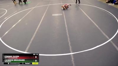 Semifinal - Cameron Broussard, Minnesota vs Conway Olson, Rum River Wrestling