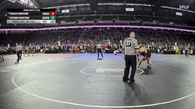 D1-144 lbs Cons. Round 2 - Noah Benore, Temperance Bedford vs Ayden Mutter, Clarkston HS