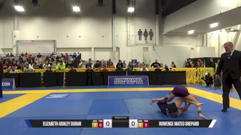Rowence Mateo Shepard vs Elizabeth Ashley Duran 2025 World IBJJF Jiu-Jitsu No-Gi Championship