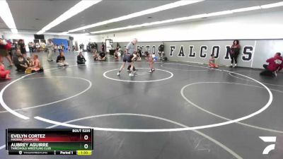 84-87 lbs Round 3 - Aubrey Aguirre, Threshold Wrestling Club vs Evelyn Cortez, Madera Grapplers