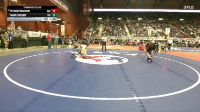 2A-215 lbs Cons. Round 2 - Nate Heser, Tongue River vs Kyler Nelson, Cokeville