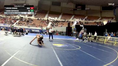 113-D4 Champ. Round 1 - Jerom Owens, Window Rock High School vs Aiden Espinoza, Pima High School