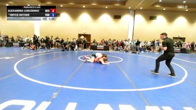 170 lbs Champ. Round 1 - Alexandra Lubczenko, New York vs Bryce Snyder, Pennsylvania