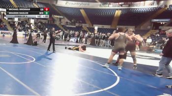 215 lbs Consi Of 4 - Michael Brennan, Carver vs Braiden Bagloe, Northbridge