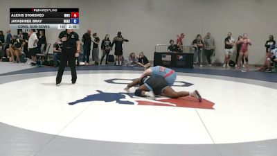 190 lbs Cons. Sub-semis - Alexis Storsved, Mandan Wrestling Club vs JayaShree Bray, North Omaha Athletic Club