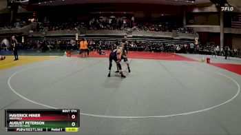 72 lbs Cons. Round 2 - Maverick Miner, Westfield vs August Peterson, Rochester Mayo