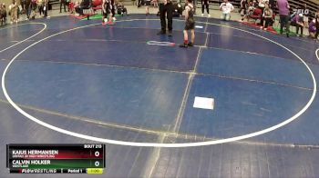 58 lbs Cons. Semi - Kaius Hermansen, Uintah Jr High Wrestling vs Calvin Holker, WESTLAKE