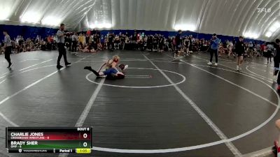 88 lbs Round 2 (8 Team) - Brady Sher, OMP vs Charlie Jones, Crossroads Wrestling