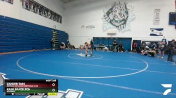 145 lbs Cons. Round 2 - Zander Tass, Buffalo Outlaws Wrestling Club vs Kash Brazelton, Wyoming