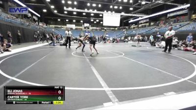 110 lbs Round 2 (6 Team) - Eli Jonas, Kansas Warriors 1 vs Carter York, Untouchables