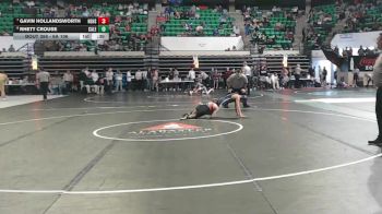 6A 106 lbs Cons. Round 2 - Gavin Hollandsworth, Hazel Green HS vs Rhett Crouse, Calera