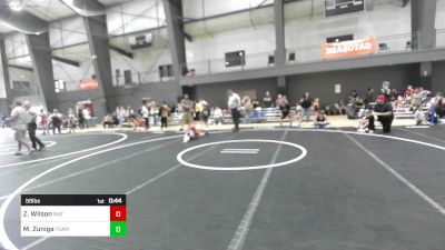 58 lbs Rr Rnd 2 - Zachary Wilson, Mat Demon WC vs Meztli Zuniga, Team Aggression