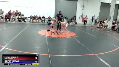 110 lbs Placement Matches (8 Team) - Lucas Schulz, Ohio Scarlet vs Bently Nowak, Wisconsin