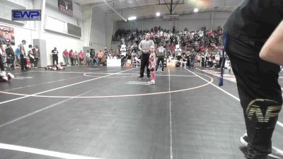 40-43 lbs Rr Rnd 2 - Bradley Francis, Skiatook Youth Wrestling vs Ember Shelton, Team Tulsa Wrestling Club