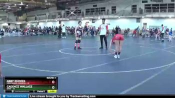 132 lbs Round 3 (4 Team) - Cadence Wallace, Ohio vs Abby Rhodes, Free Range Chickens