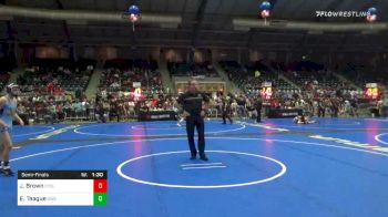 120 lbs Semifinal - Jeremiah Brown, Cyclone vs Ethan Teague, Oklahoma Wrestling Academy