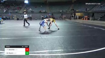 125 lbs Prelims - Toby Gavette, Cloud vs Brandan Myers, Garrett