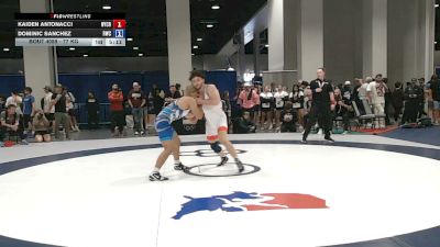 77 kg Champ. Rd Of 64 - Kaiden Antonacci, New York City RTC vs Dominic Sanchez, Rattler Wrestling Club