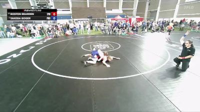 126 lbs Champ. Round 1 - Boston Bearden, Team Prestige Wrestling vs Takoda Boger, Protos Wrestling Club