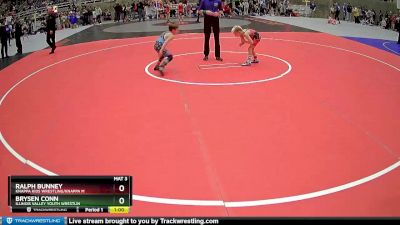 53 lbs Quarterfinal - Brysen Conn, Illinois Valley Youth Wrestlin vs Ralph Bunney, Knappa Kids Wrestling/Knappa M