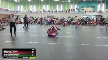 150 lbs Round 1 (4 Team) - Carson Bennett, Charlotte Vikings vs Promise Crump, Glynn Coastal